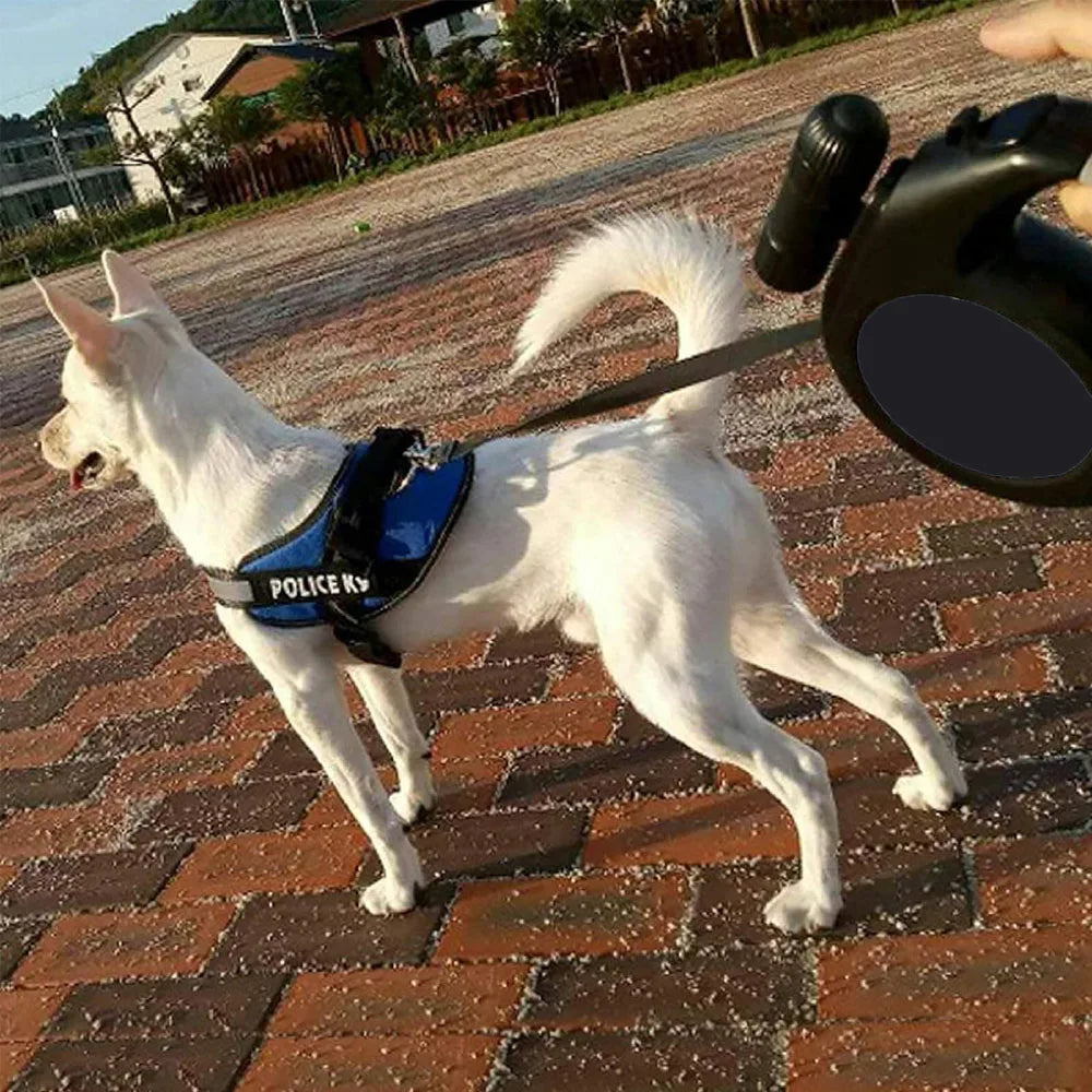 Heavy Duty Retractable Pet Leash | Durable Nylon, 8M Automatic Extending Lead | Supports Dogs up to 50KG