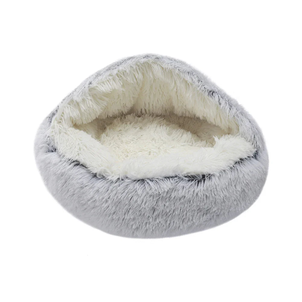 Tieker Plush Round Pet Bed | Soft Cat & Dog Mattress | Universal, All-Season Sleeping Bed for Small Pets