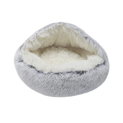 Tieker Plush Round Pet Bed | Soft Cat & Dog Mattress | Universal, All-Season Sleeping Bed for Small Pets
