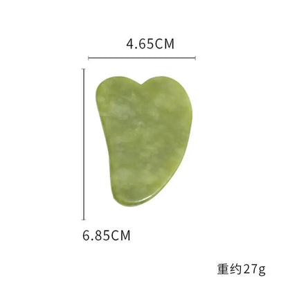 Natural Stone Gua Sha & Jade Roller Set | Facial and Body Massage Tool for Spa, Relaxation & Skincare