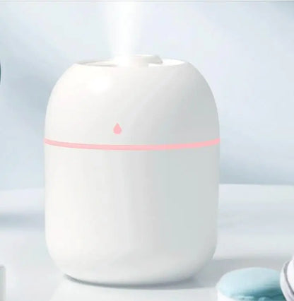250ml USB Mini Air Humidifier | Ultrasonic Essential Oil Diffuser | Silent Mist Maker for Home & Car | LED Color Lamp